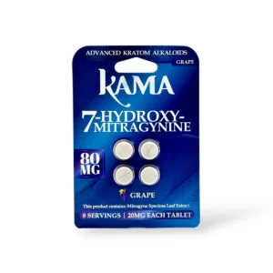 kama 7 hydroxy mitragynine chewable tablets grape 80mg 37361