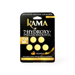 kama 7 hydroxy pseudoindoxyl chewable tablets black mango 100mg per tablet 5ct 57498