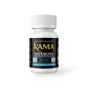 kama 7 hydroxy pseudoindoxyl chewable tablets blue razz slush 100mg 20ct 09251