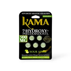 kama 7 hydroxy pseudoindoxyl sour apple 100mg tablet 5ct 23885