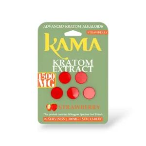 kama kratom extract strawberry 300mg 5ct 83377