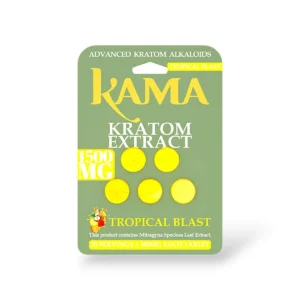 kama kratom extract tropical blast 300mg 5ct 81566